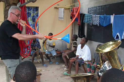 Cours d'instrument encadré par Hervé